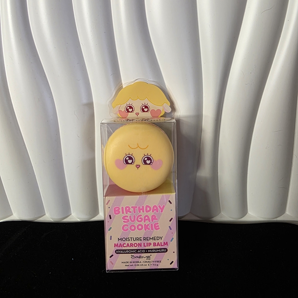 Limited Edition The Crème Shop Macaron Lip Balm - Birthday Sugar Cookie